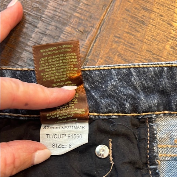 Kut from the Kloth Blue Ankle Cropped Jeans - Picture 3 of 4